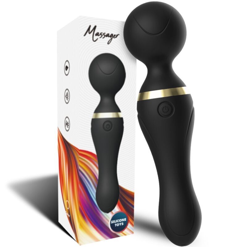 Comprar ARMONY Freeza Masajeador Negro – Diseño Ergonómico Con Cabeza Flexible Para Placer Personalizado-Noxtic