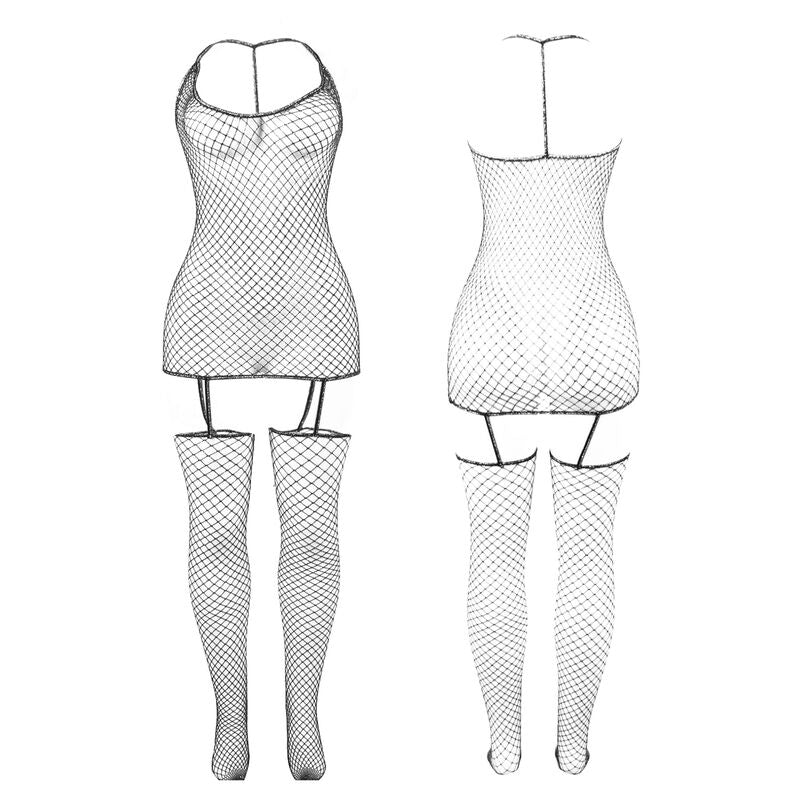 Comprar SUBBLIME Bodystocking Rejilla Brillante Talla Única – Lencería Atractiva Para Estilo Y Comodidad-Noxtic