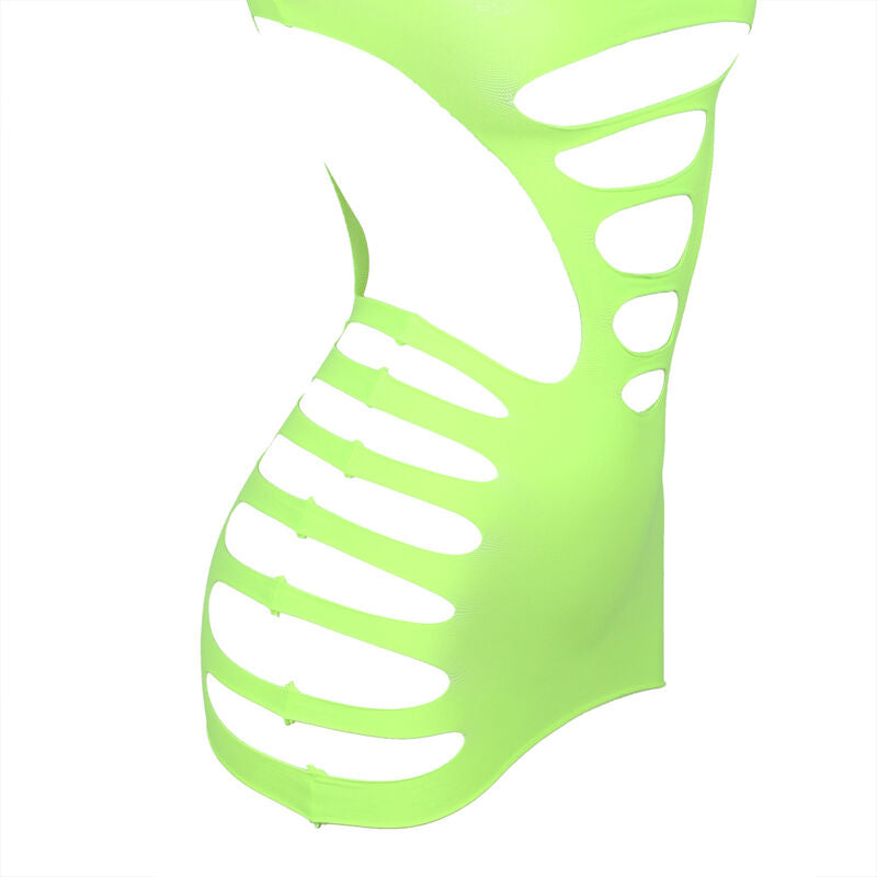 Comprar SUBBLIME Vestido De Rejilla Elástico Verde – Diseño Elegante Con Manga Larga Para Comodidad Diaria-Noxtic