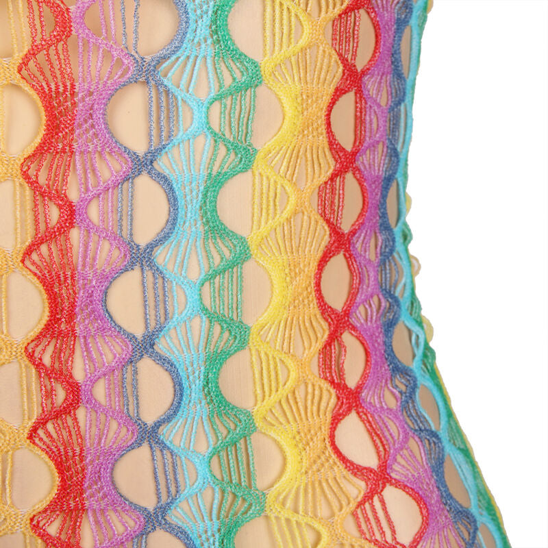 Comprar SUBBLIME Vestido De Rejilla Arcoiris – Diseño Vibrante Para Realzar Tu Belleza-Noxtic