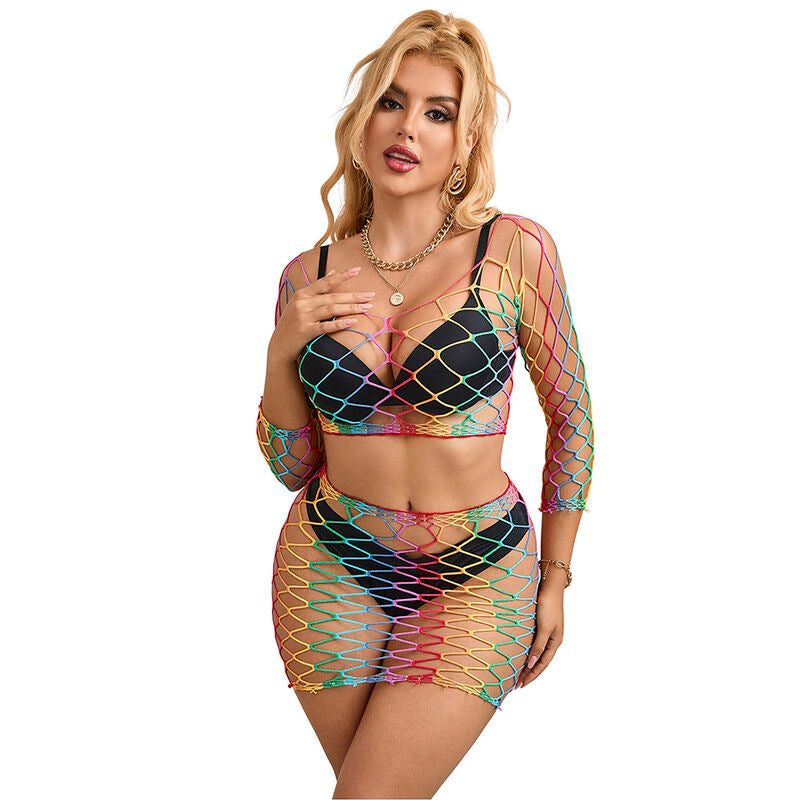 Comprar Subblime Set De Rejilla 2 Piezas Manga Larga Arcoiris Talla Única – Diseño Colorido Y Versátil Para Comodidad Diaria-Noxtic