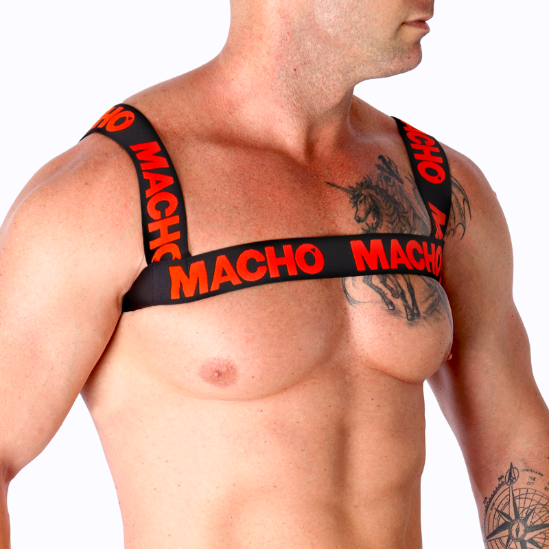Comprar MACHO Arnés Doble Rojo – Diseño Elegante Para Libertad Sensorial-Noxtic