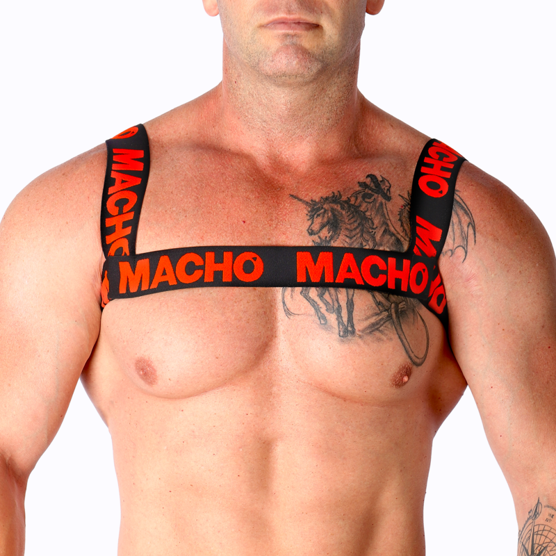 Comprar MACHO Arnés Doble Rojo – Diseño Elegante Para Libertad Sensorial-Noxtic