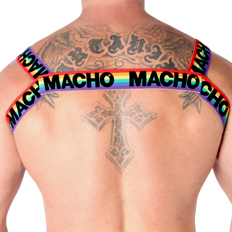 Comprar MACHO Arnés Doble Pride Limited – Diseño Elástico Para Confort Y Libertad Sensorial-Noxtic