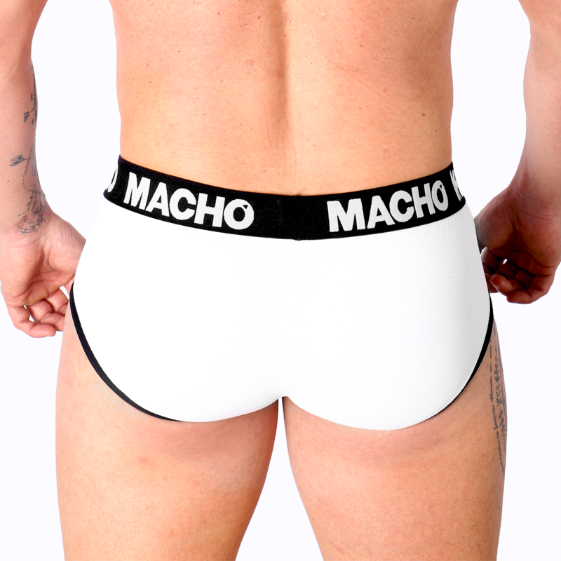 Comprar MACHO MS30BL Slip Blanco S – Slip Con Diseño Ergonómico Para Máxima Comodidad-Noxtic