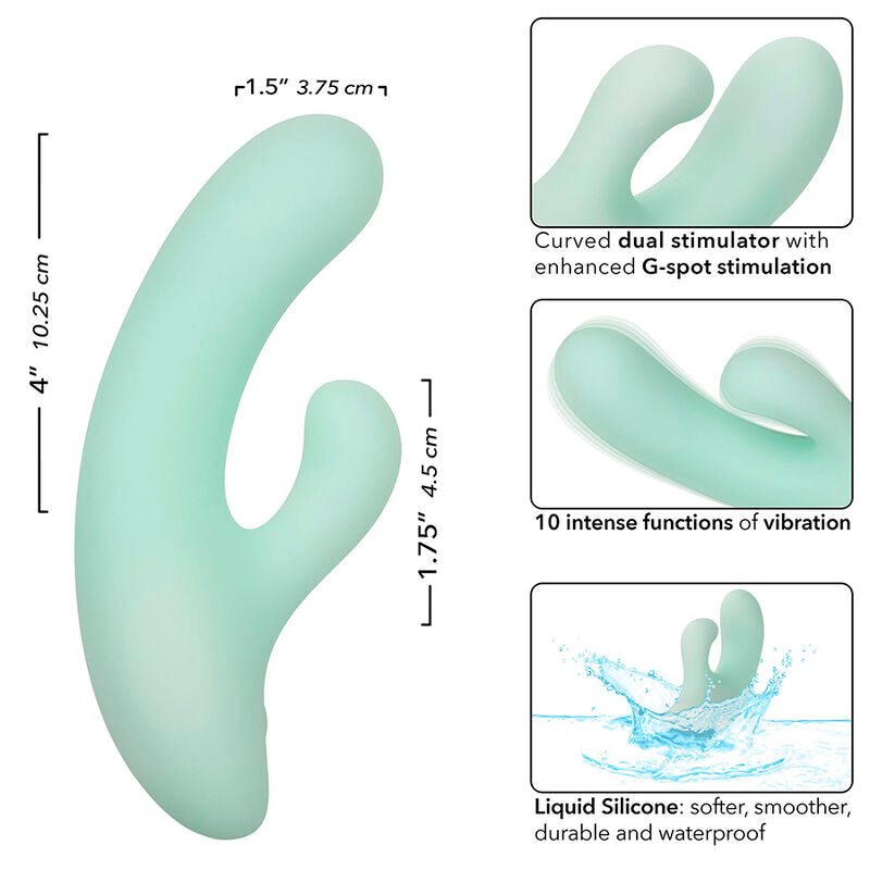 Comprar CALEXOTICS Pacifica Fiji – Estimulador De Punto G Con 10 Modos De Vibración Y Diseño Curvado-Noxtic