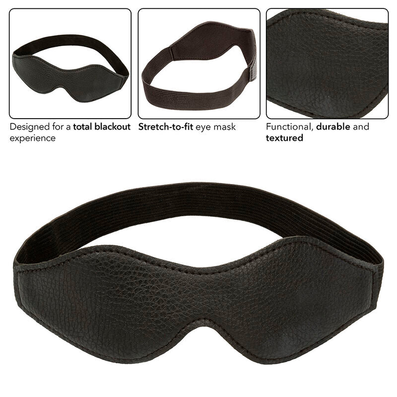 Comprar CALEXOTICS Antifaz Nocturnal Cuero Negro – Diseño Elegante Para Apagón Sensorial Completo-Noxtic