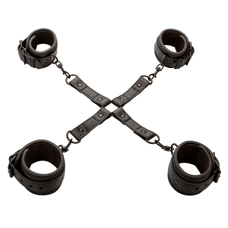 Comprar CALEXOTICS Nocturnal Conector Hog Tie Cuero Ajustable Negro – Diseño Elegante Para Experiencias Sensuales Únicas-Noxtic