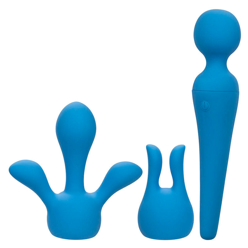 Comprar Calexotics Couture Kit Vibrador Wand 10 Vibraciones Azul – Dispositivo Versátil Con Diseño Elegante Para Placer Personal-Noxtic