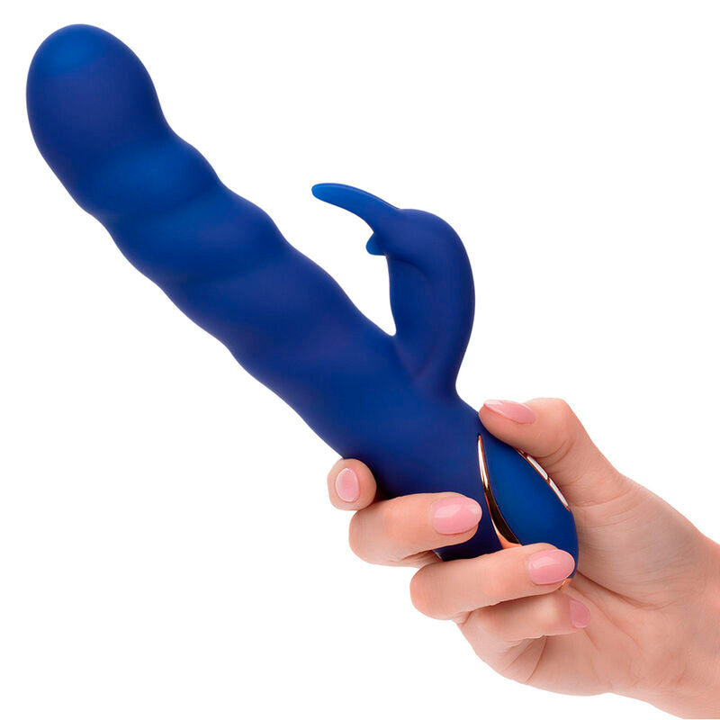 Comprar CALEXOTICS Jack Vibrador Rabbit Azul – Vibrador Recargable Con Movimiento De Ondas Para Placer Sensorial-Noxtic