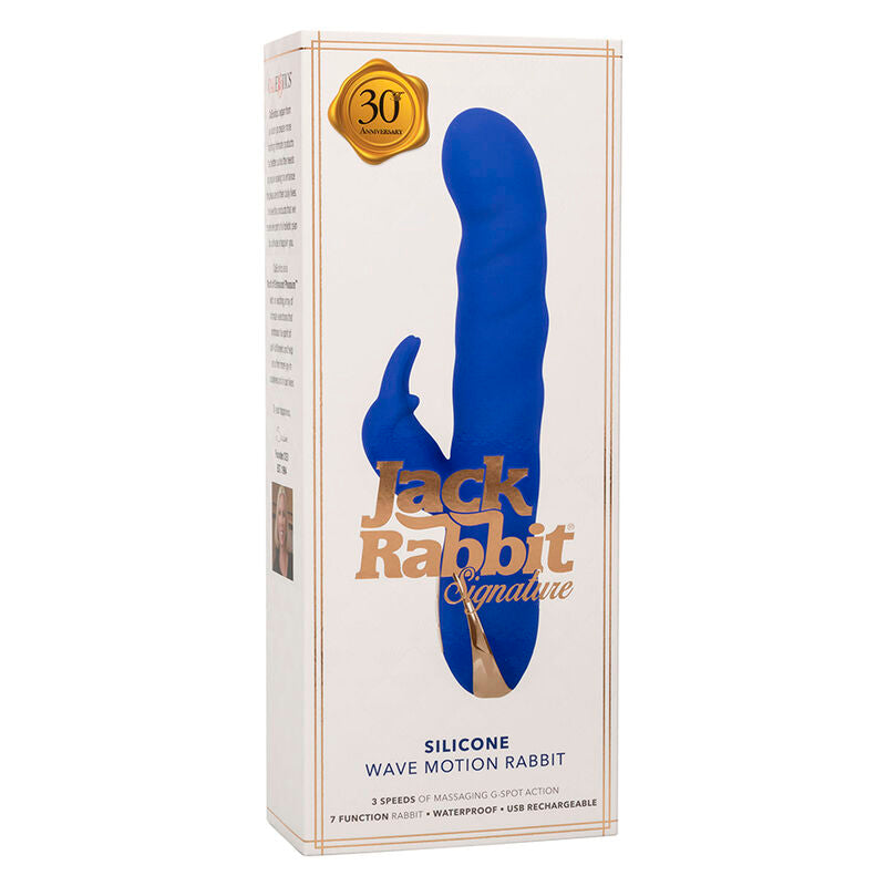Comprar CALEXOTICS Jack Vibrador Rabbit Azul – Vibrador Recargable Con Movimiento De Ondas Para Placer Sensorial-Noxtic