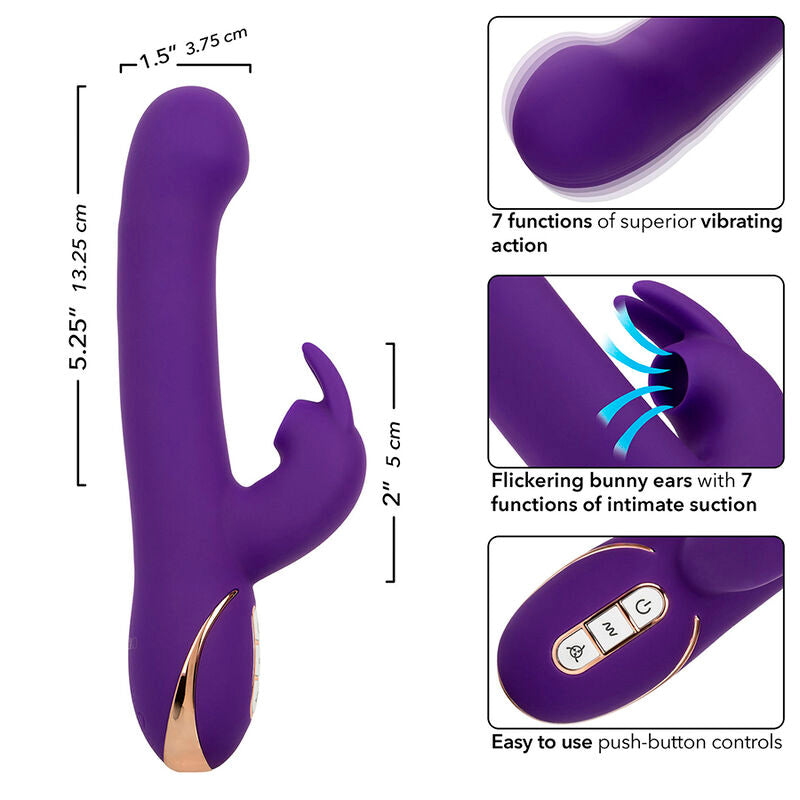 Comprar Calexotics Jack Vibrador Rabbit Azul – 7 Niveles De Vibración Con Diseño Innovador-Noxtic