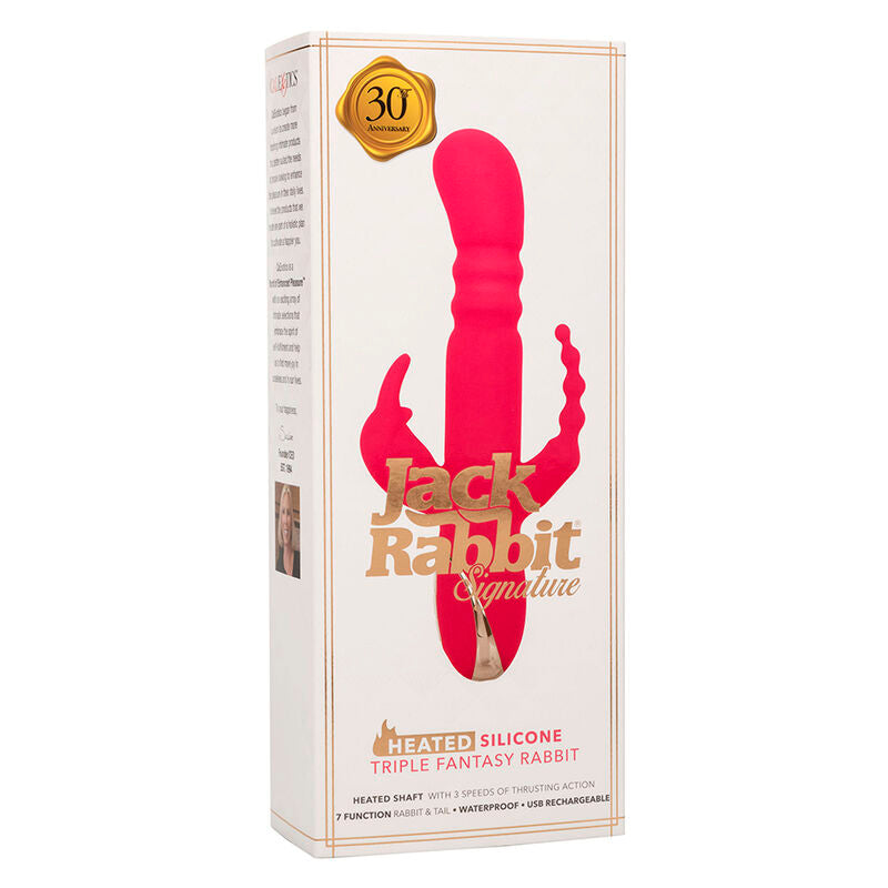 Comprar CALEXOTICS Jack Fantasy Triple Vibrador Calentable – Diseño Innovador Con Función Calentada Para Placer Personal-Noxtic