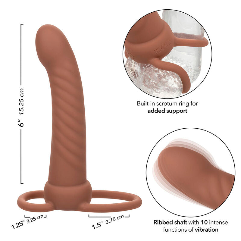 Comprar CALEXOTICS Maxx Doble Acanalado – Juguete Erótico Con 10 Modos De Vibración-Noxtic