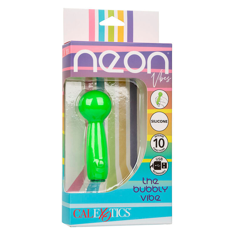 Comprar CALEXOTICS Neon Vibes The Bubbly Vibe Mini – Masajeador Compacto Con 10 Modos De Vibración-Noxtic