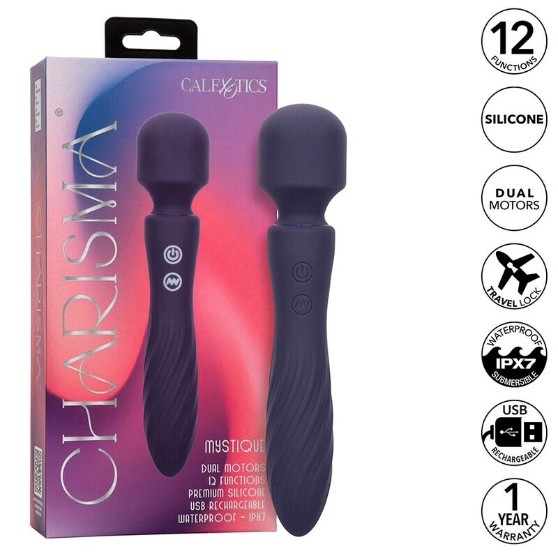 Comprar CALEXOTICS Charisma Mystique – Masajeador Doble Motor Con 12 Funciones Para Placer Personalizado-Noxtic
