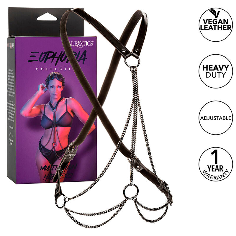 Comprar CALEXOTICS Euphoria Arnés De Múltiples Cadenas Premium – Diseño Elegante Para Placer Confiado-Noxtic
