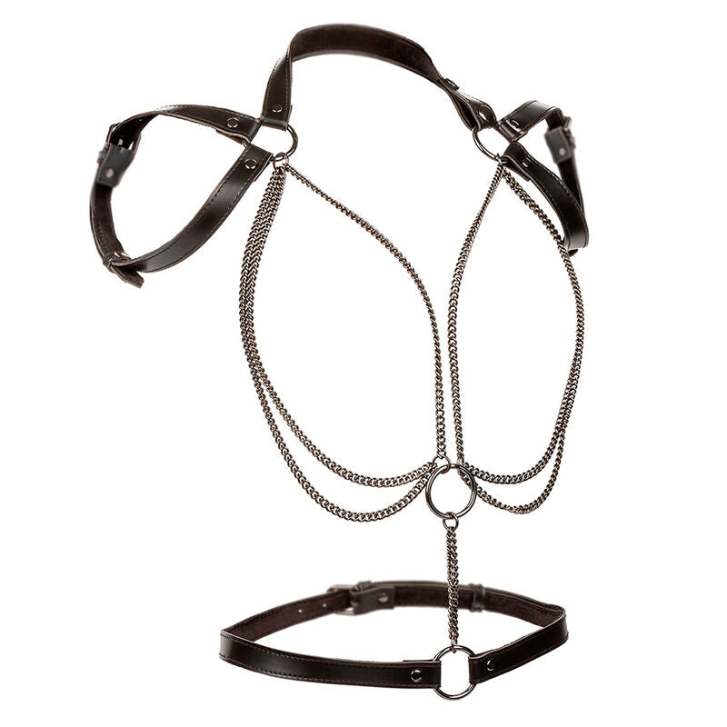 Comprar CALEXOTICS Euphoria Arnés Estilo Cabestro – Diseño Con Múltiples Cadenas Para Placer Con Estilo-Noxtic