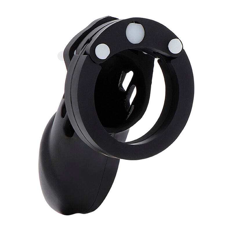 Comprar HIDDEN DESIRE Jaula De Castidad Silicona Talla L Negra – Diseño Ergonómico Para Control Y Conexión Intima-Noxtic
