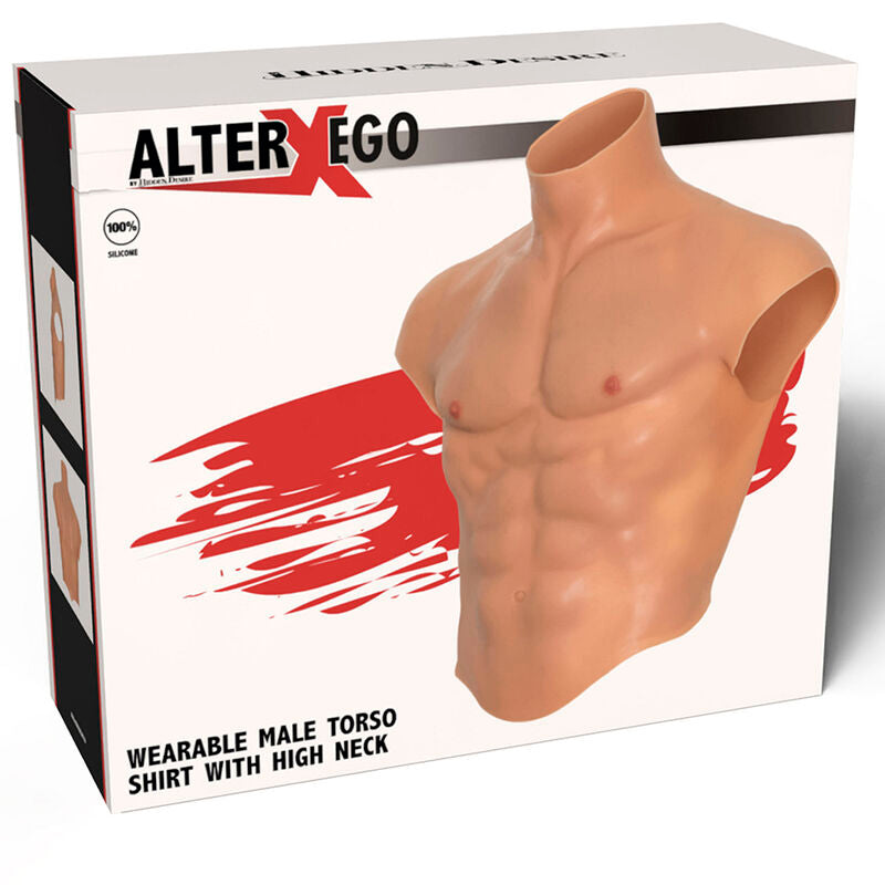 Comprar HIDDEN DESIRE Camiseta Silicona Torso Masculino – Diseño Elegante Con Abdominales Naturales-Noxtic