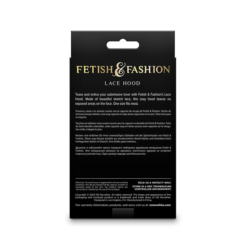 Comprar NS Novelties Pasamontañas De Encaje Negro – Accesorio Elegante Para Explorar Tu Placer Con Estilo-Noxtic