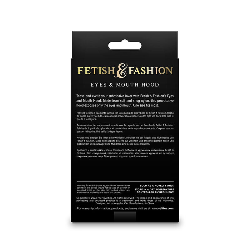 Comprar NS Novelties Pasamontañas Apertura De Ojos Y Boca Nylon Negro – Accesorio Elegante Para Explorar Estilos Nuevos-Noxtic