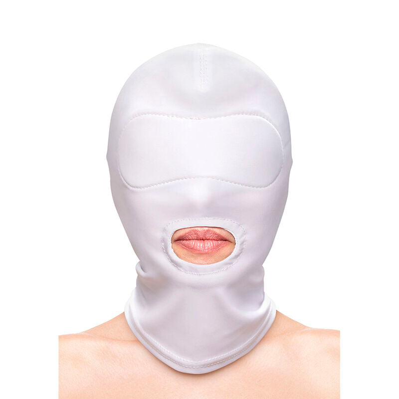 Comprar NS Novelties Pasamontañas Apertura De Boca Nylon Blanco – Capucha Suave Y Ajustada Para Comodidad Sensual-Noxtic