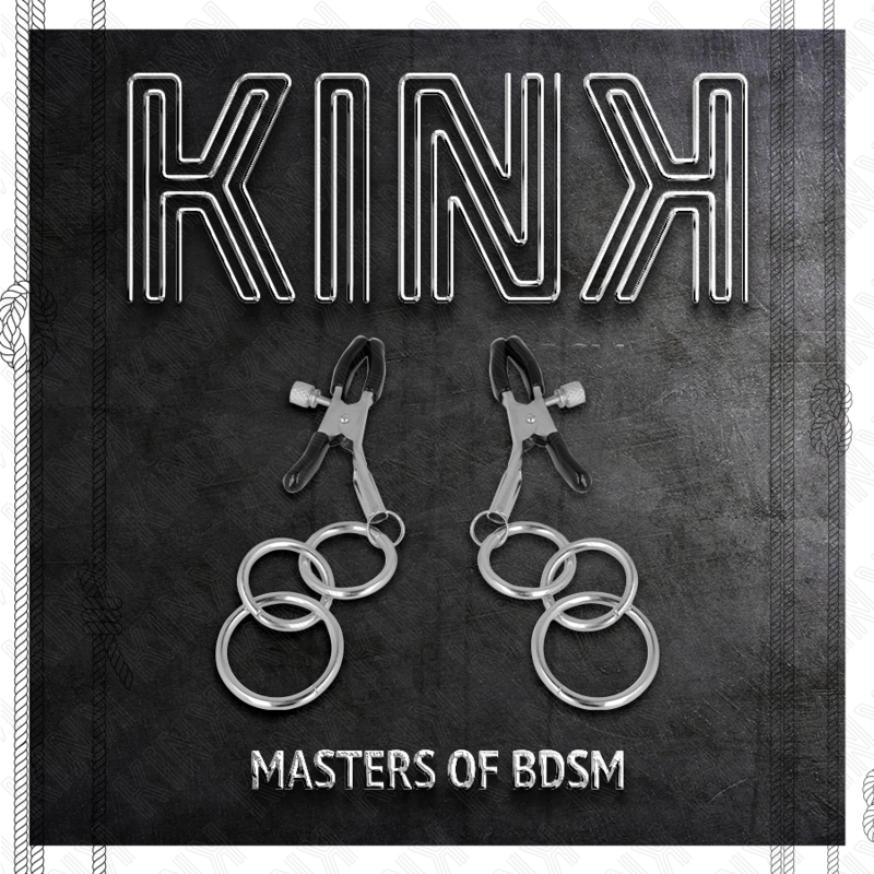 Comprar KINK Pinzas Para Pezones Con 3 Aros 6 Cm – Diseño Elegante Para Estimulación Sensorial-Noxtic