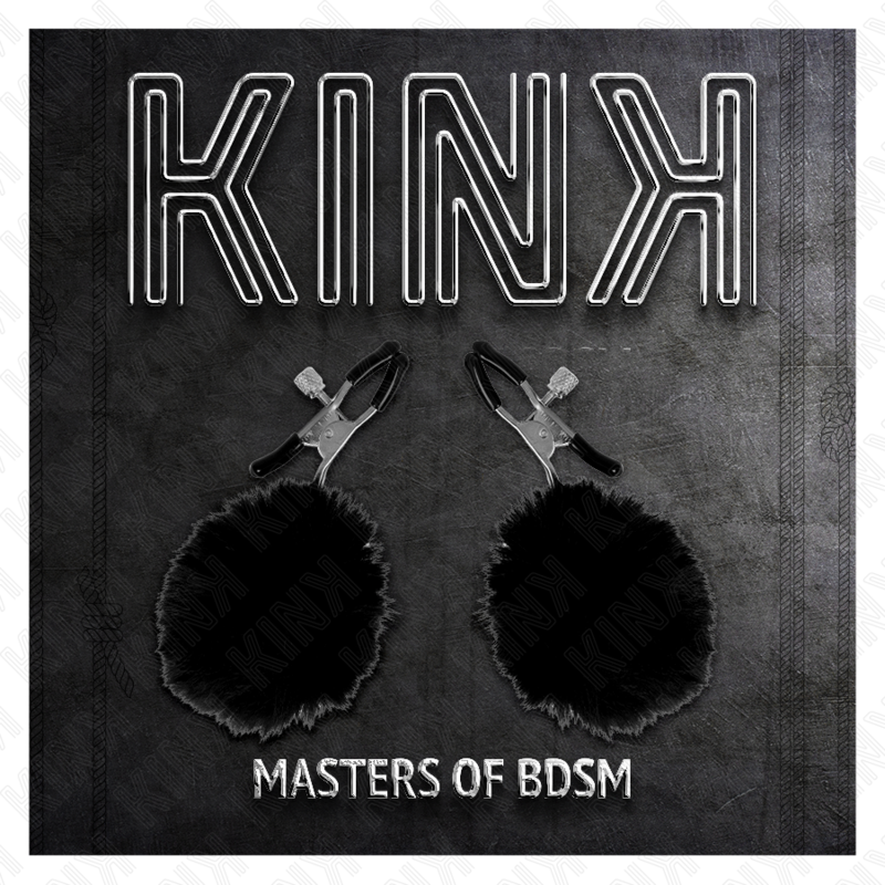 Comprar KINK Pinzas Para Pezones Con Pompón Negro 6 Cm – Accesorio Elegante Para Estimulación Sensual-Noxtic