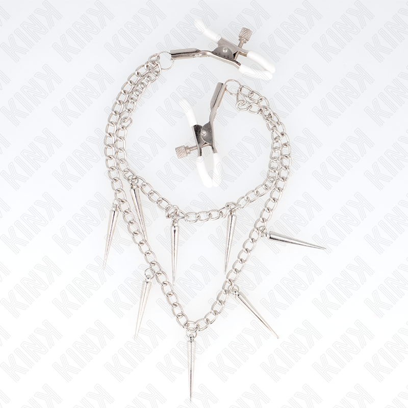 KINK - NIPPLE CLAMPS WITH BARBED CHAIN 30 CM