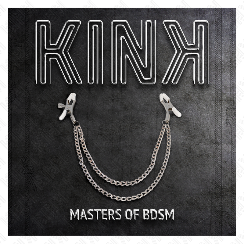 Comprar KINK Pinzas Para Pezones Con Doble Cadena Fina Plateado – Estimulador Elegante Para Placer Sensorial-Noxtic