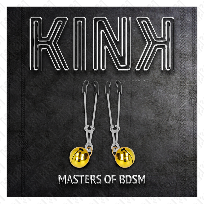 Comprar KINK Pinzas Para Pezones Con Cascabel Dorado – Accesorio Elegante Para Estimulación Sensorial-Noxtic