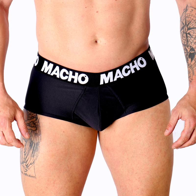 Comprar Macho MS30NG Slip Negro S – Ropa Íntima Elegante Con Diseño Confortable-Noxtic