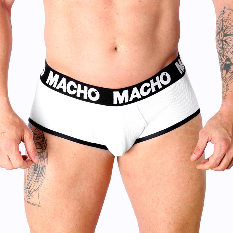 Comprar MACHO MS30BL Slip Blanco S – Slip Con Diseño Ergonómico Para Máxima Comodidad-Noxtic