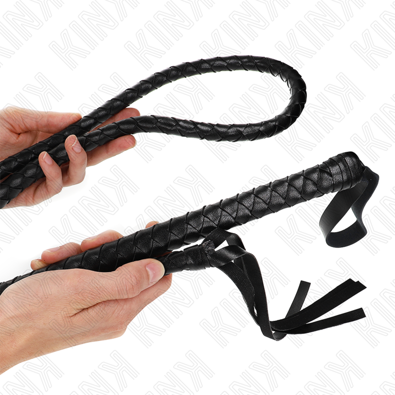 Comprar KINK Látigo De Serpiente Largo Negro 210 Cm – Diseño Elegante Para Experiencias Sensoriales Únicas-Noxtic