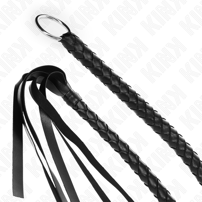 Comprar KINK Látigo De Serpiente Con Anillo De Mano Negro 65 Cm – Diseño Elegante Para Explorar Nuevas Sensaciones-Noxtic