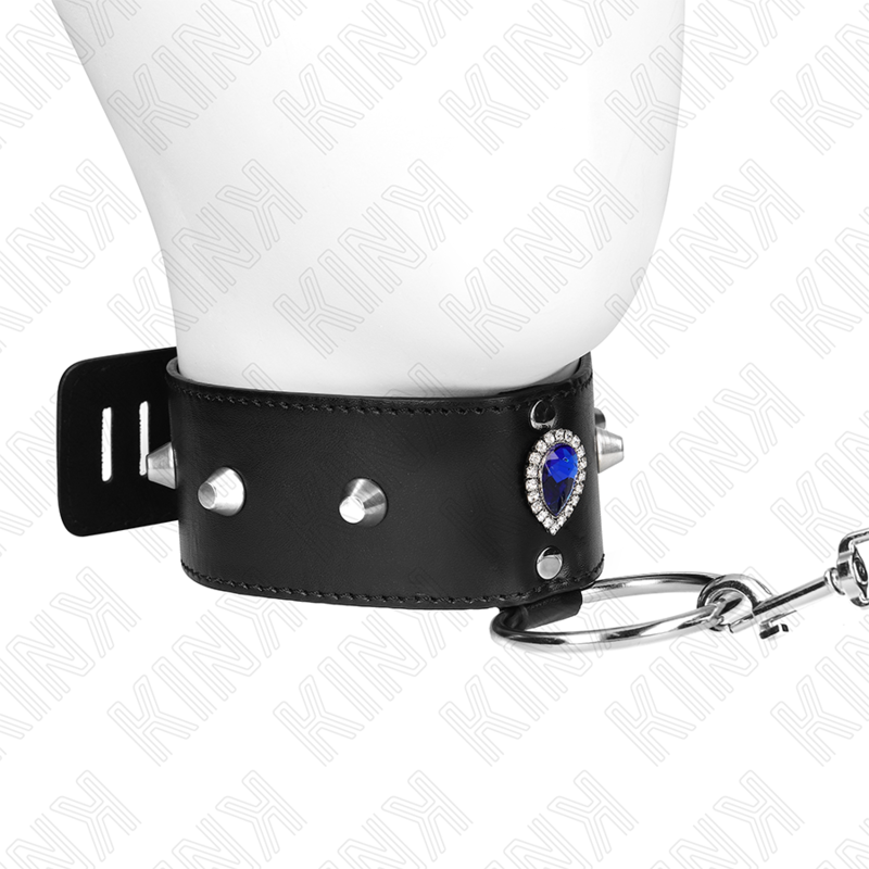 Comprar KINK Collar Con Correa Ajustable 65 Cm – Diseño Elegante Con Diamantes Azules Para Nuevas Experiencias-Noxtic