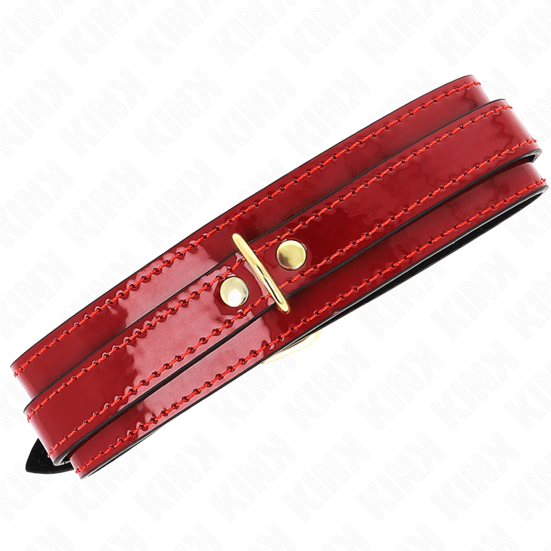 Comprar KINK Collar Ajustable Rojo Vino – Diseño Elegante Con Detalles Dorados Para Comodidad Y Estilo-Noxtic
