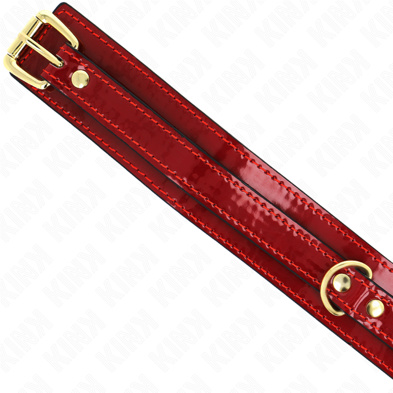 Comprar KINK Collar Ajustable Rojo Vino – Diseño Elegante Con Detalles Dorados Para Comodidad Y Estilo-Noxtic