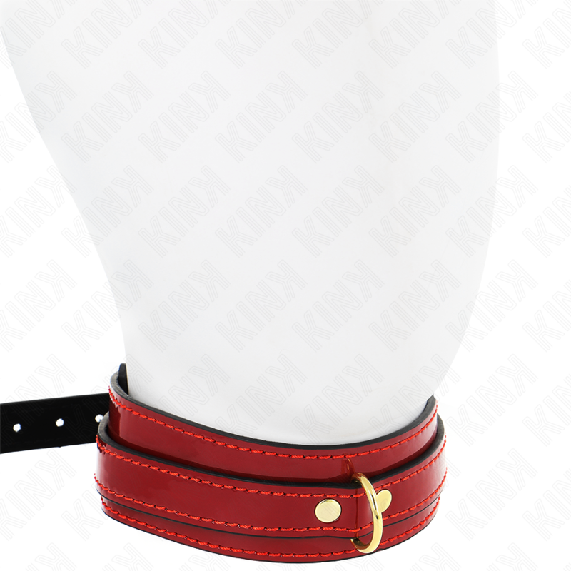 Comprar KINK Collar Ajustable Rojo Vino – Diseño Elegante Con Detalles Dorados Para Comodidad Y Estilo-Noxtic
