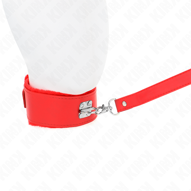 Comprar KINK Collar Con Correa Rojo – Diseño Elegante Con Tachuelas Plateadas Ajustable Para Comodidad Sensual-Noxtic