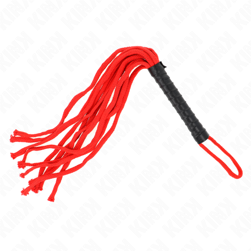 Comprar KINK Látigo De Cuerda Rojo 56 Cm – Accesorio BDSM Con Diseño Atractivo Para Experiencias Emocionantes-Noxtic