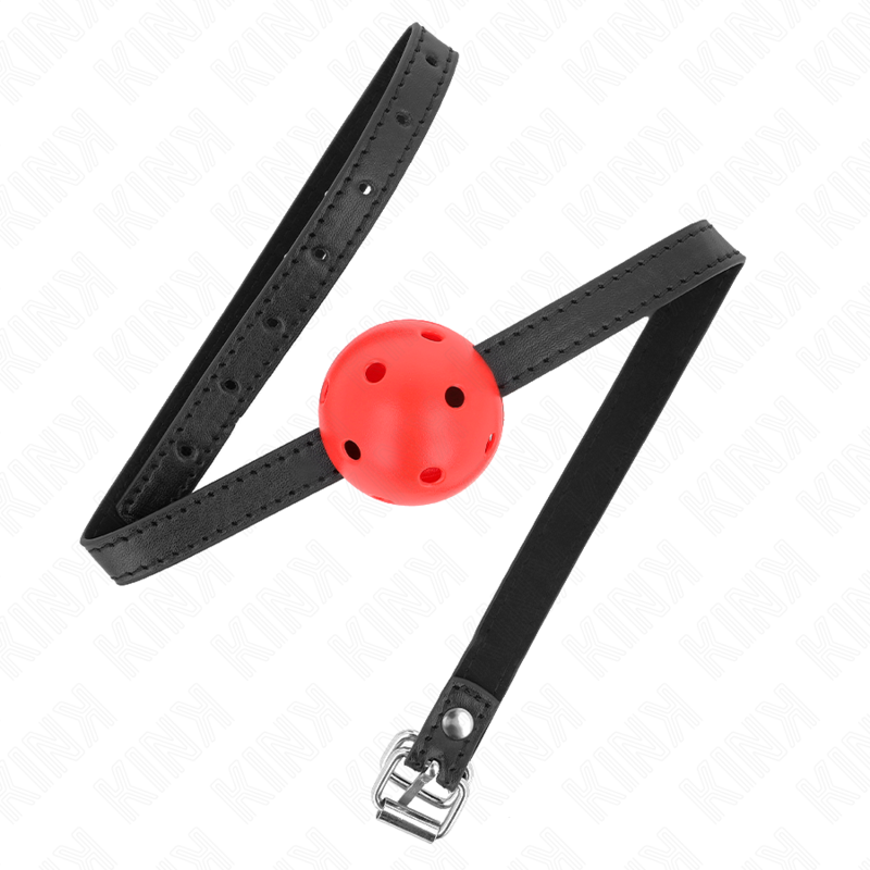 KINK - BALL GAG 4.5 CM BREATHABLE SIMPLICITY RED 62 x 1.5 CM