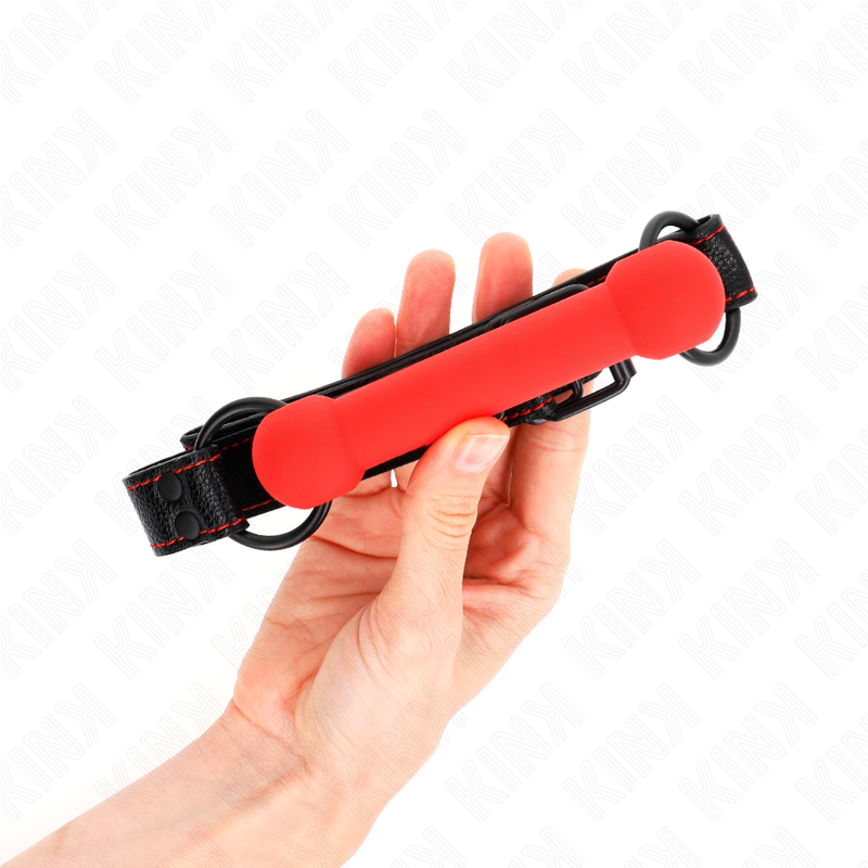 Comprar KINK Mordaza Forma De Hueso Con Correa Roja – Diseño Elegante Y Ajuste Personalizable-Noxtic