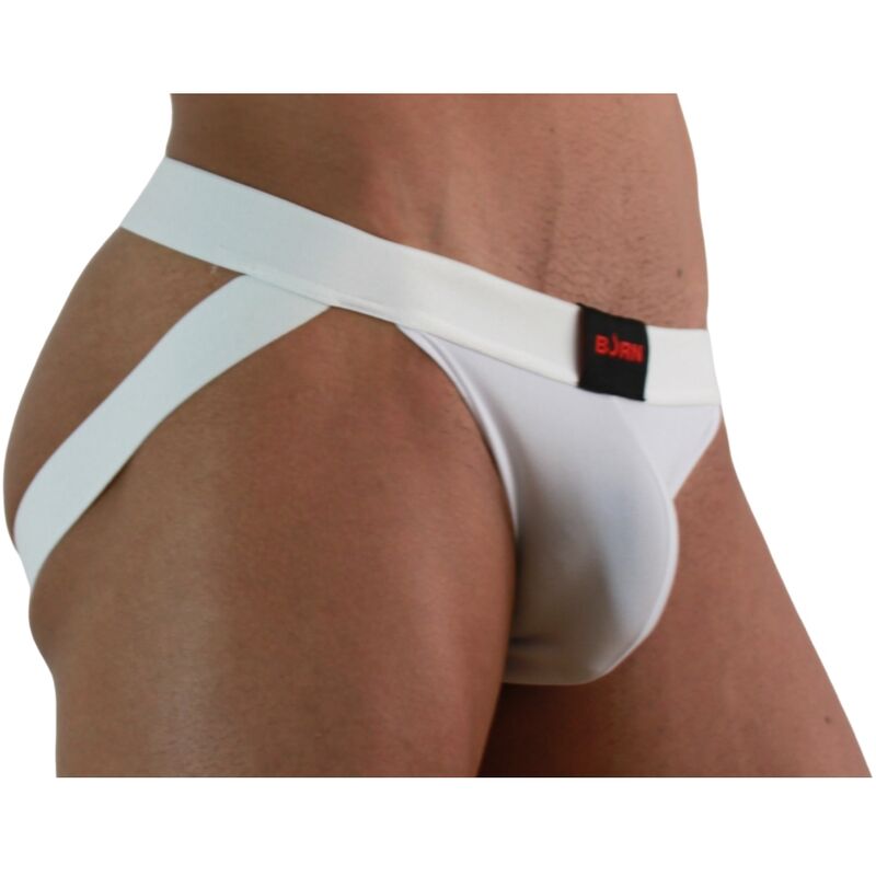 Comprar BURN 007 Jock Lycra Blanco S – Ropa Íntima Con Diseño Ergonómico Para Comodidad Diaria-Noxtic