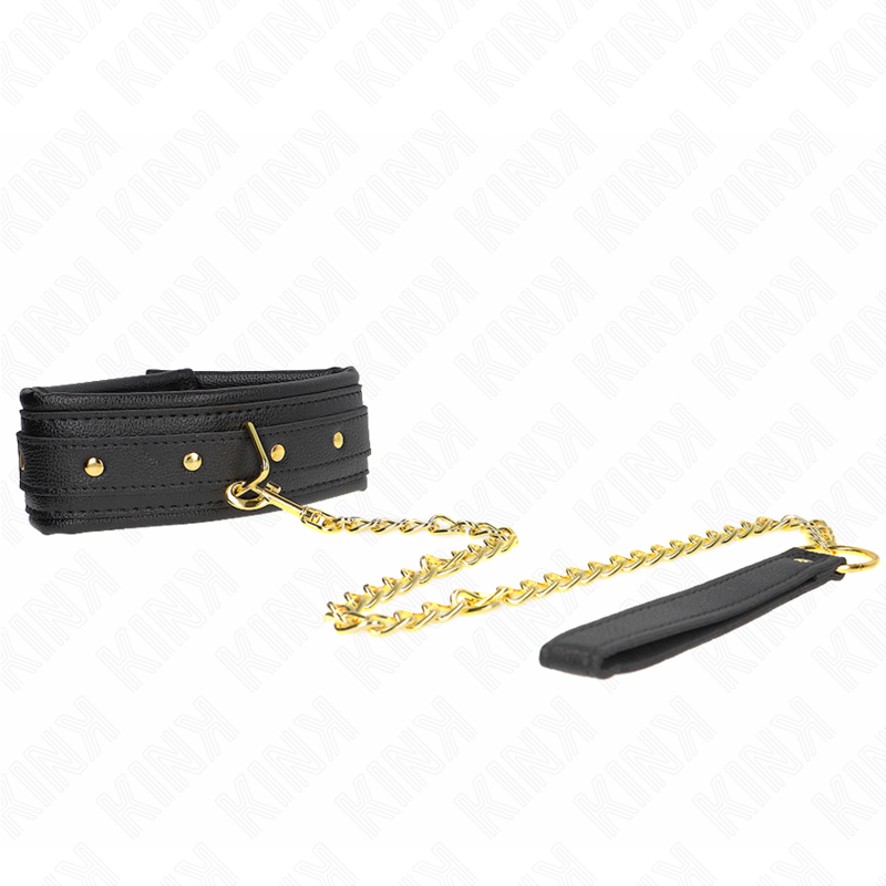 Collare e guinzaglio in similpelle KINK modello 1 – Design elegante e regolabile per un comfort personalizzato