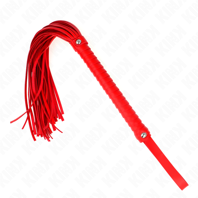 Comprar KINK Látigo Con Mango Texturizado Rojo 48.5 Cm – Diseño Elegante Para Explorar Nuevas Sensaciones-Noxtic