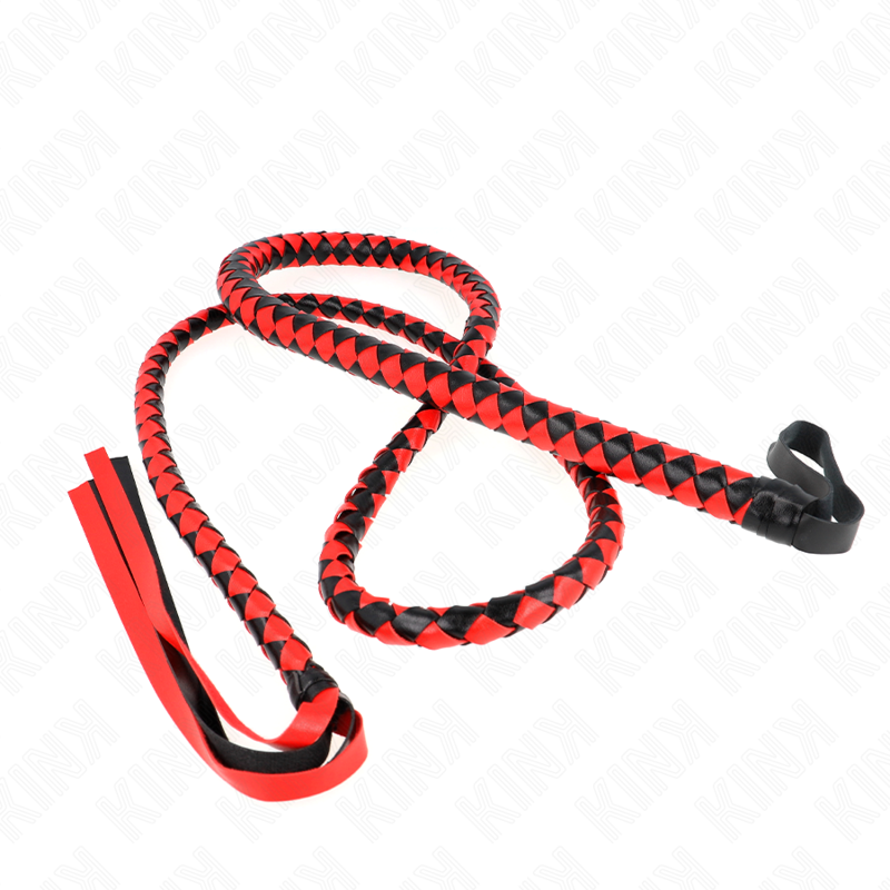 Comprar KINK Látigo De Serpiente Largo Rojo 210 Cm – Diseño Elegante Para Juegos De Control Y Placer-Noxtic