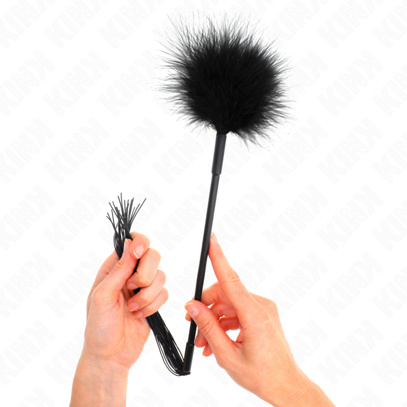 Comprar KINK Látigo De Silicona Con Plumas 47 Cm – Juguete Erótico Para Sensaciones Placenteras-Noxtic