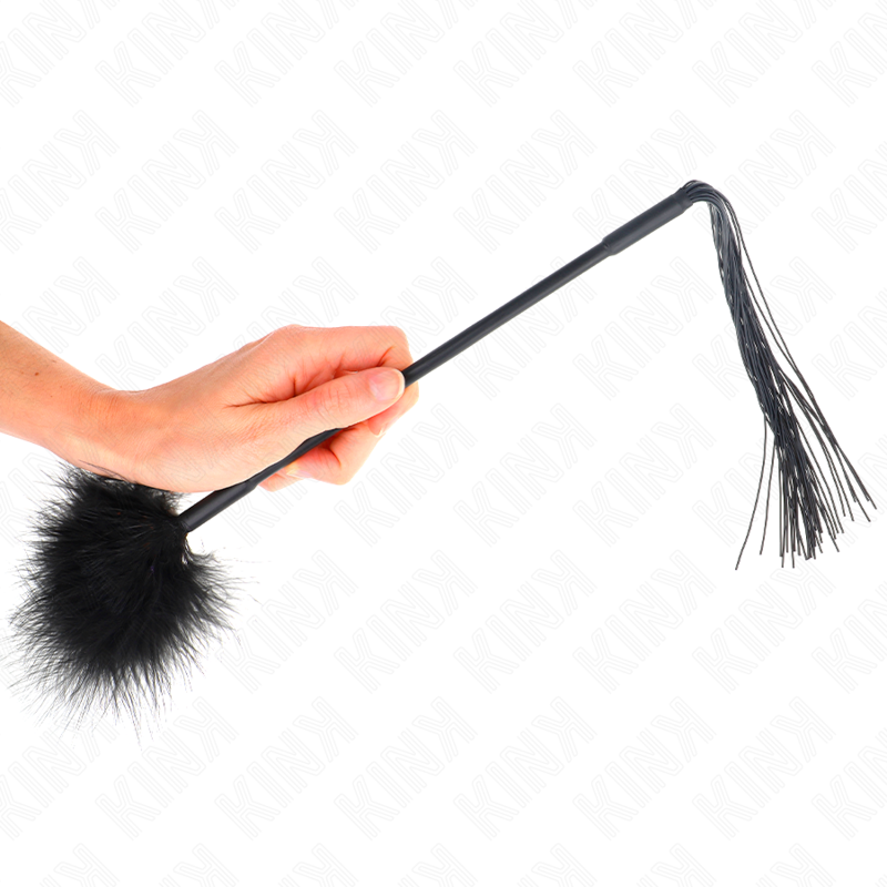 Comprar KINK Látigo De Silicona Con Plumas 47 Cm – Juguete Erótico Para Sensaciones Placenteras-Noxtic